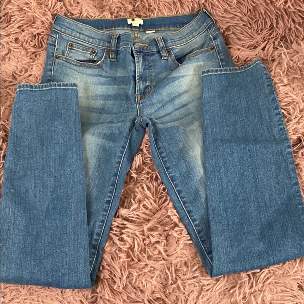 plain blue jeans